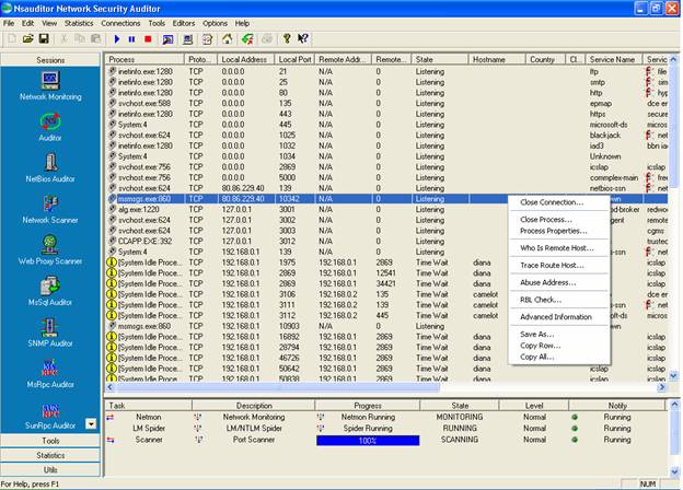 Nsauditor Network Security Auditor Resimli Anlatim