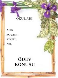 Hazır ödev kapakları Resimli Anlatim