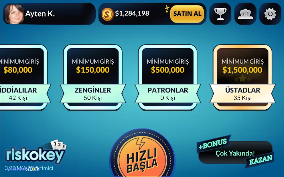 Okey - Risk Rummy Okey