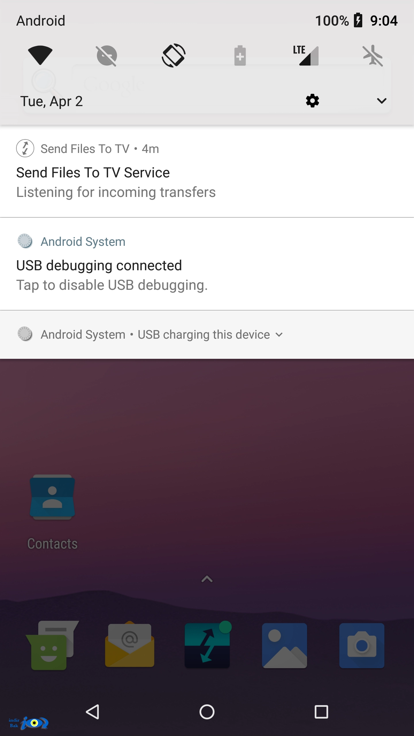 Send files to TV