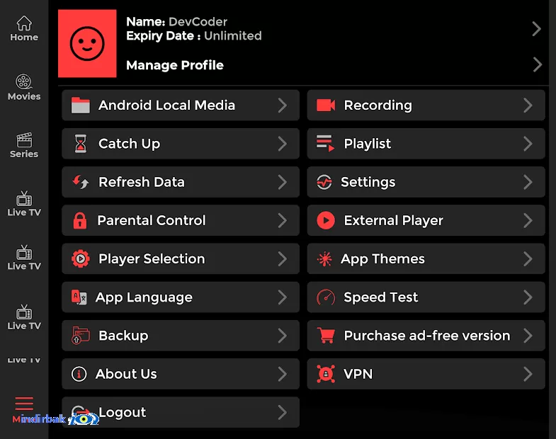 Smart IPTV Xtream Player