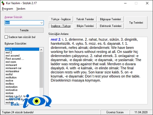Sözlük(Kur)
