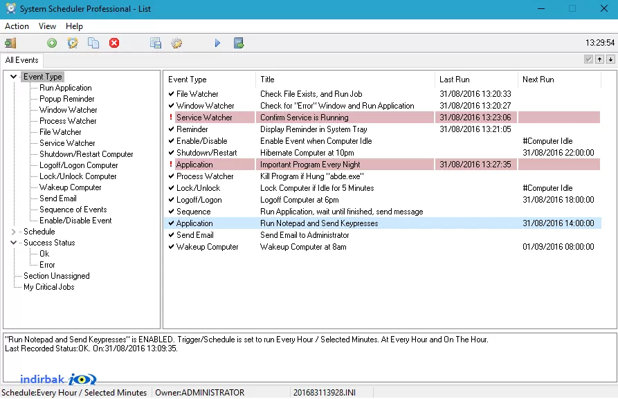 System Scheduler