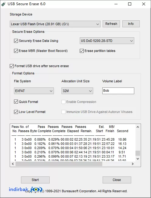 USB Secure Erase