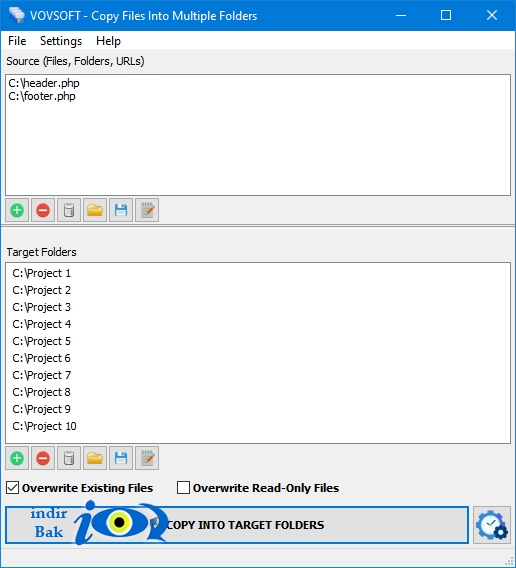 VOVSOFT Copy Files Into Multiple Folders