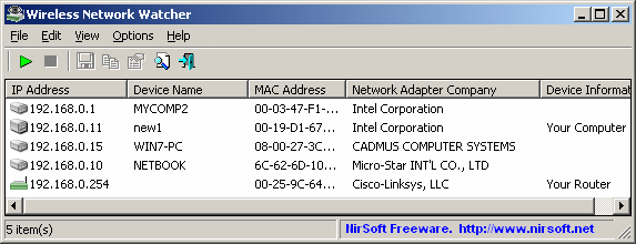 Wireless Network Watcher Resimli Anlatim