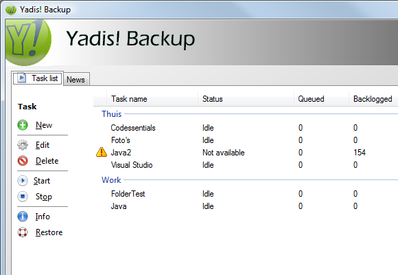 Yadis! Backup Resimli Anlatim